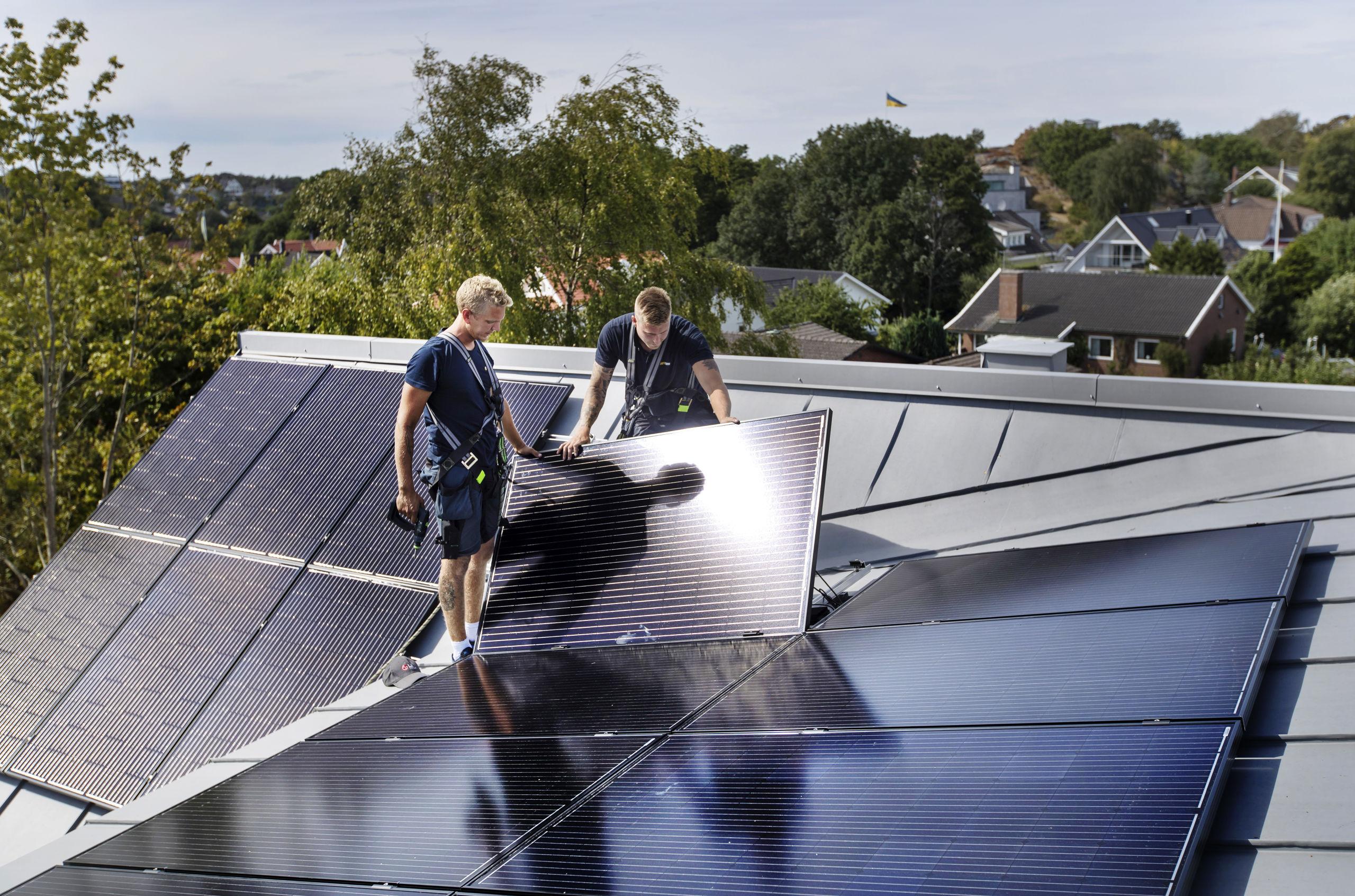 Data som krävs för solceller